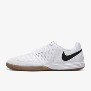 Brave Nike Lunar Gato II Indoor Court Low-Top Football Shoes White/Gum Light Brown/White