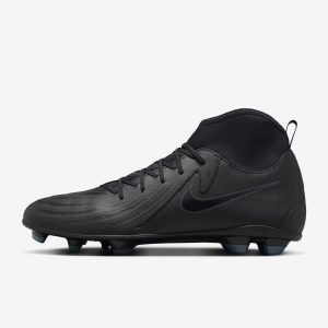 Streamlined Nike Phantom Luna 2 Club MG High-Top Football Boot Black/Deep Jungle/Black